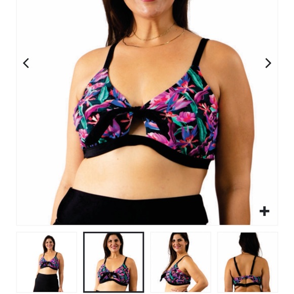 NWT Heat Paradise Nights Womens Bikini High Waist Two Piece Swimsuit 24W PLUS - Picture 1 of 13